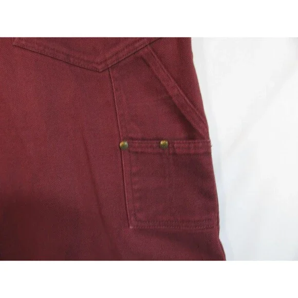 Vasco Jeans Jeans Womens 11/12 Red High Rise Tapered Relaxed Denim 100% Cotton - Picture 9 of 10